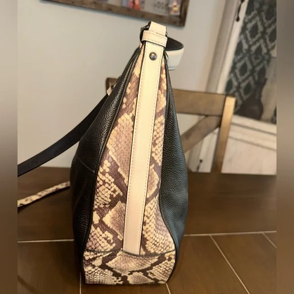 Coach Black and faux snake skin Women's Bag - Picture 5 of 8